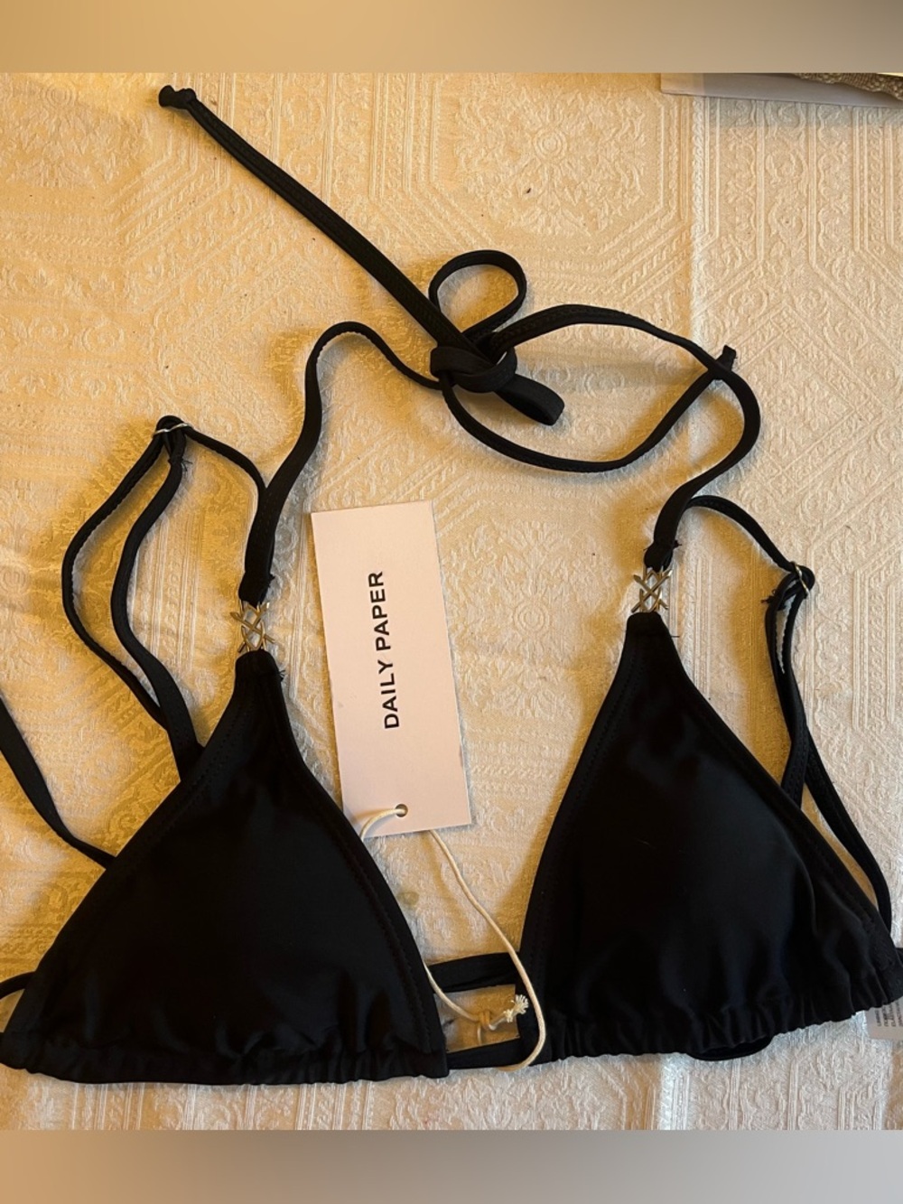 Daily Paper Black Triangle Bikini Top